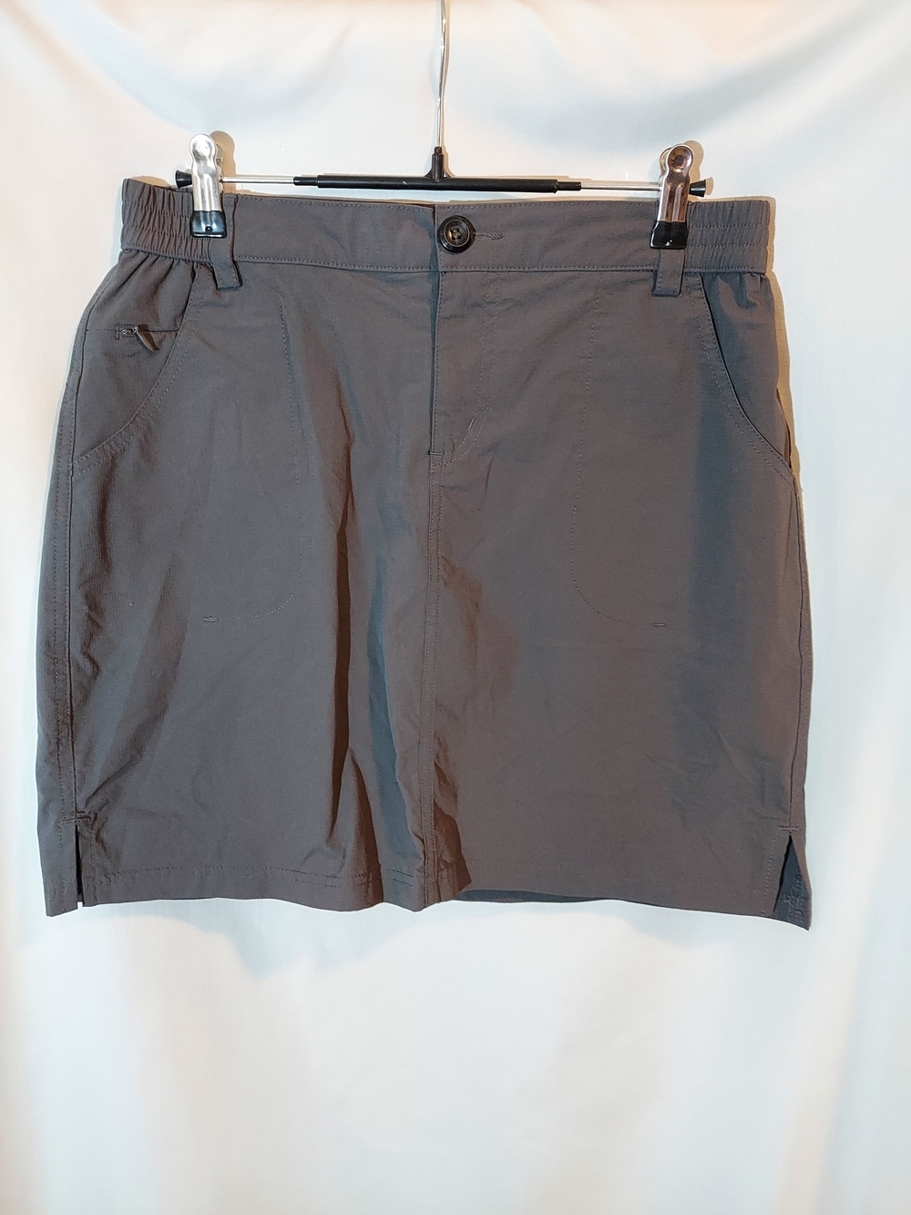 Willit Women’s Gray Activewear Skort with Elastic Waist